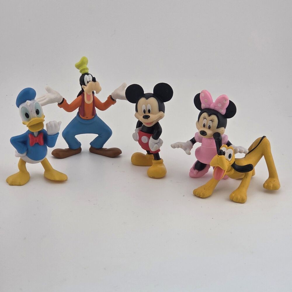 Disney Mickey Mouse & Friends Collectible PVC Figures Minnie Donald Goofy Pluto